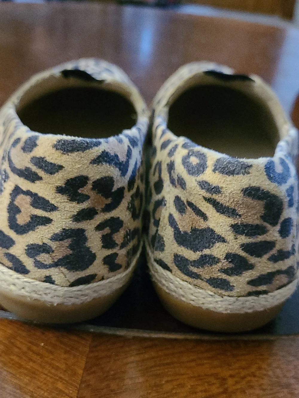 Clarks - Leopard Print Slip-On Espadrilles - Women Size 7M